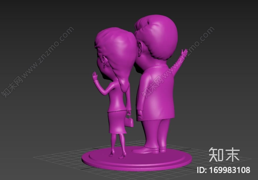 彭丽媛与习近平3d打印模型下载【ID:169983108】