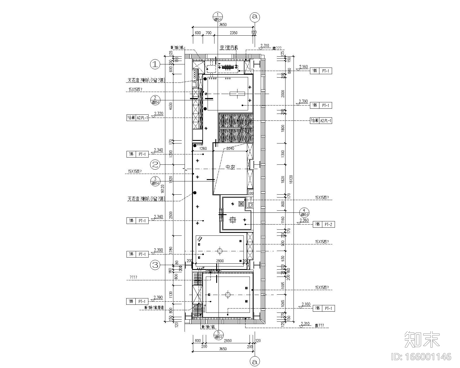 [北京]大兴万科天地5.5米挑高样板间CAD全套施工图+设计...cad施工图下载【ID:166001146】