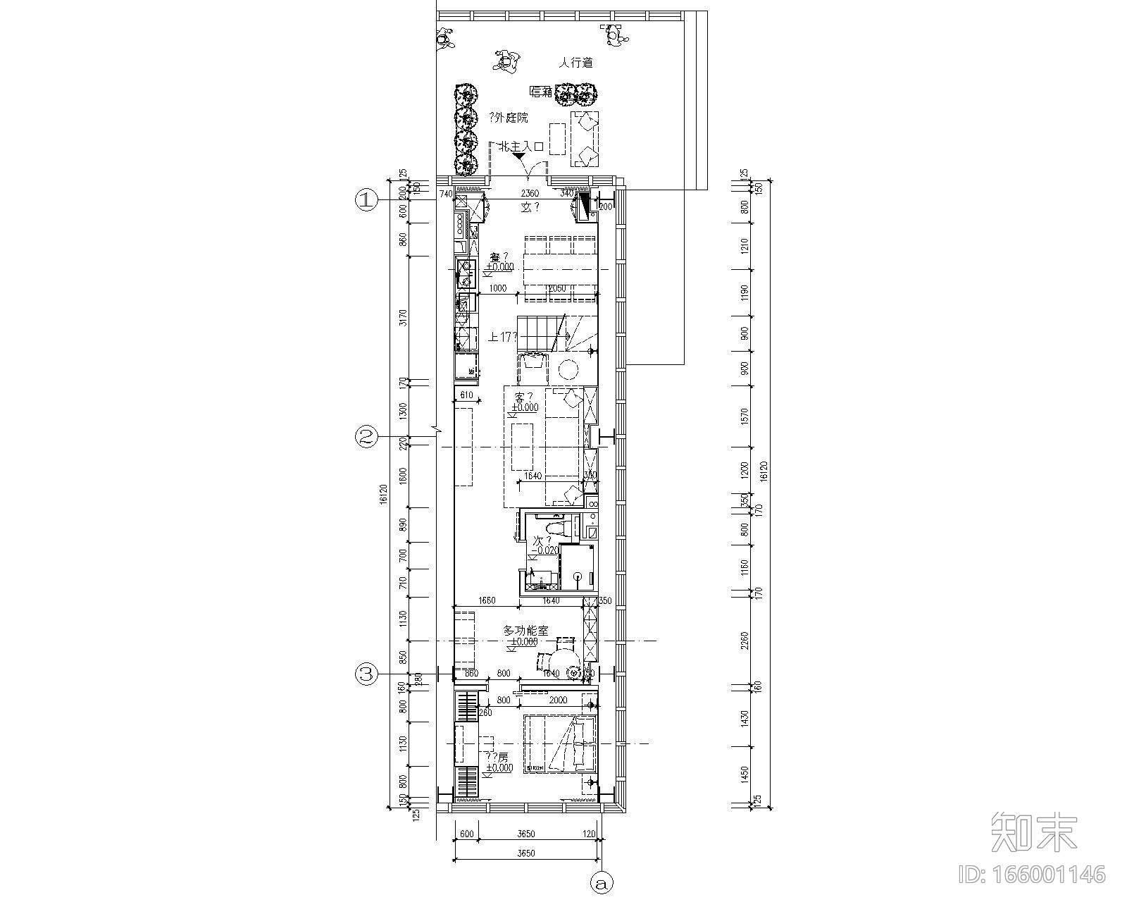 [北京]大兴万科天地5.5米挑高样板间CAD全套施工图+设计...cad施工图下载【ID:166001146】