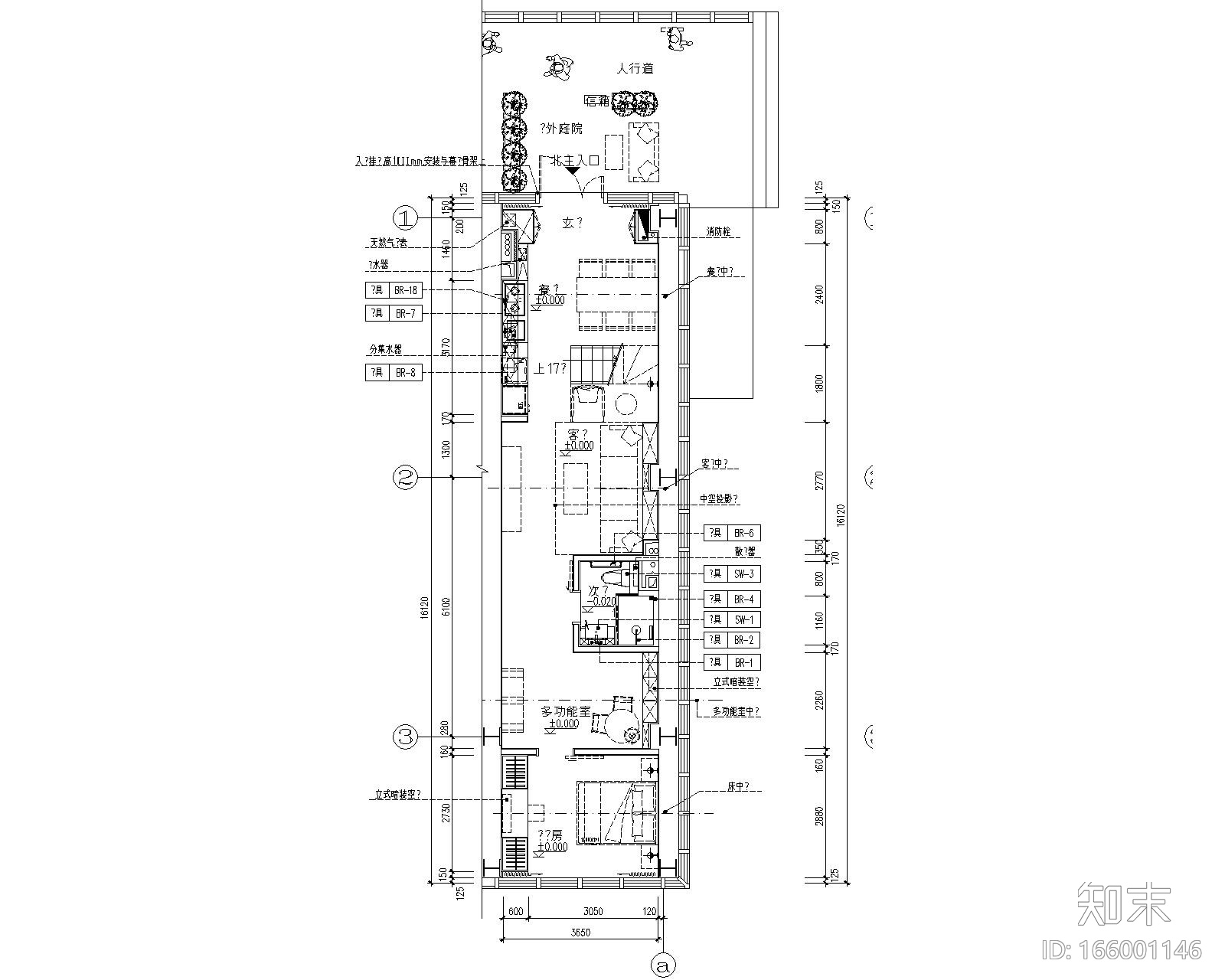 [北京]大兴万科天地5.5米挑高样板间CAD全套施工图+设计...cad施工图下载【ID:166001146】