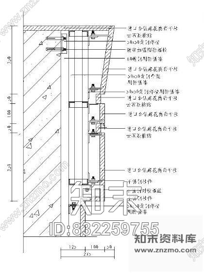 造型墙面详图cad施工图下载【ID:832259755】