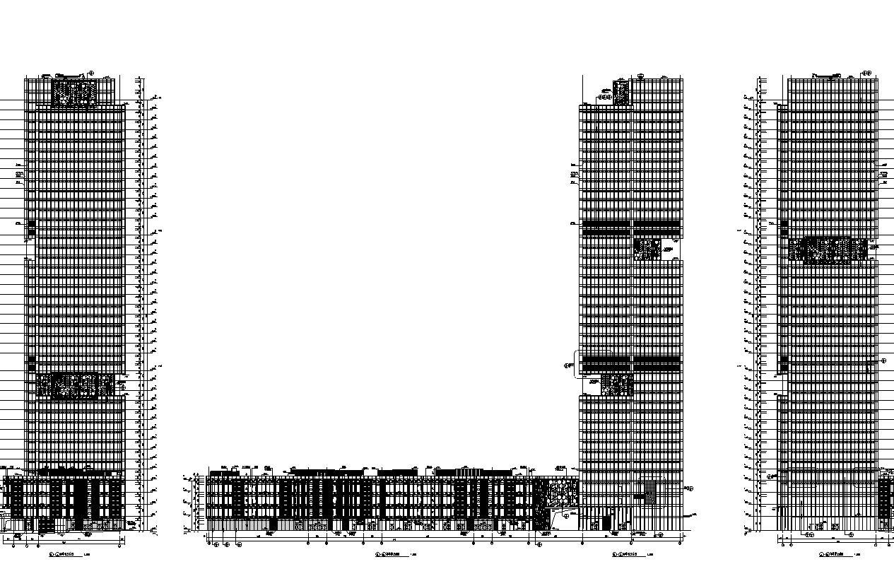 [中国]某城市196米超高层现代风格知名企业办公楼建筑设...cad施工图下载【ID:149947103】