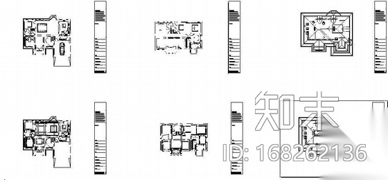 某别墅内部装修全套施工图cad施工图下载【ID:168262136】