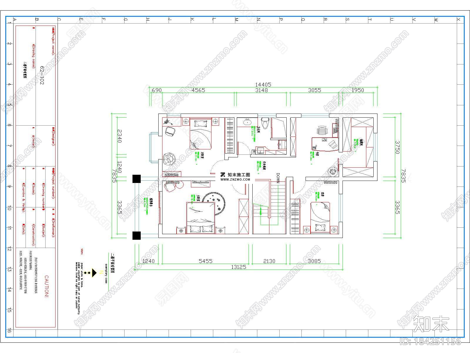 二层现代别墅CAD建筑施工图完工照片下载施工图下载【ID:184251156】