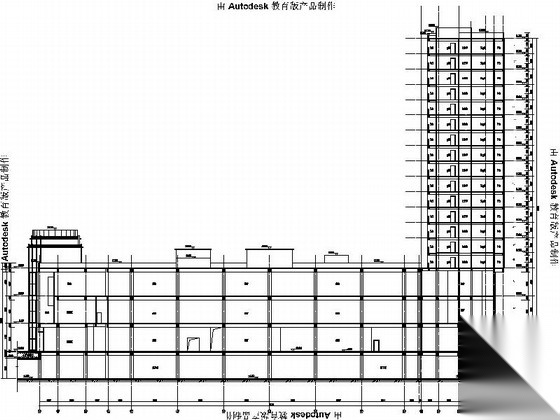 [安徽]18层商业综合体建筑施工图（甲级设计院）cad施工图下载【ID:166707117】