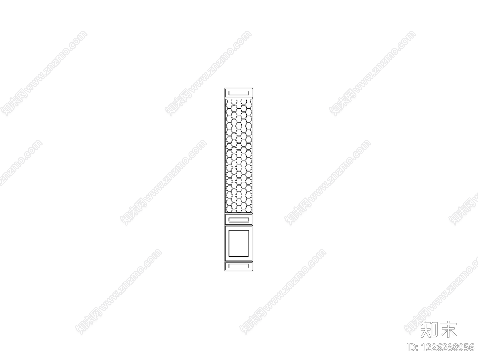柜子cad施工图下载【ID:1226288956】