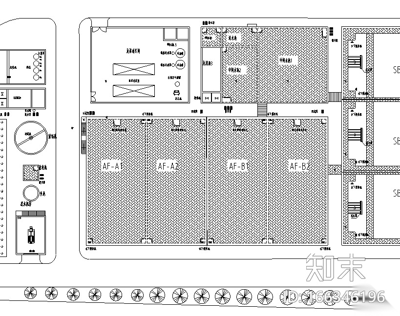 [广东]垃圾填埋场废水处理工艺图（CAD）cad施工图下载【ID:166346196】