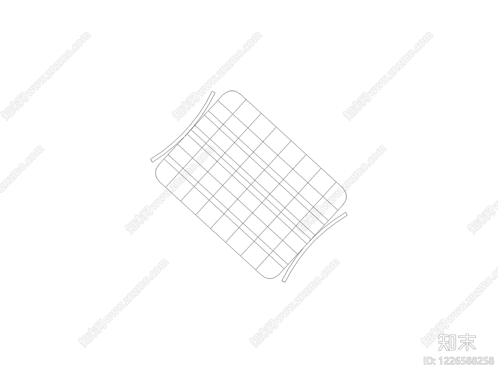 现代桌子CAD图纸