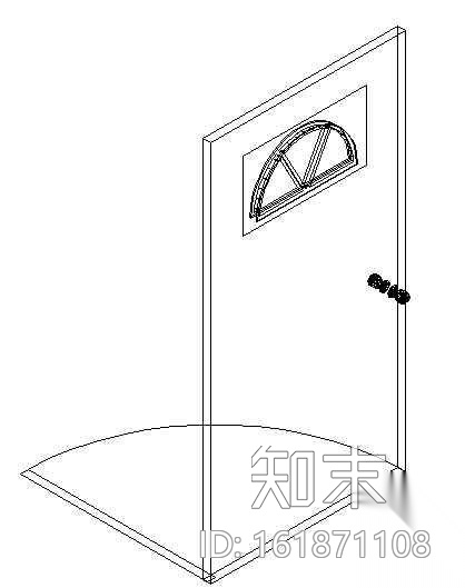 门CAD模型图块cad施工图下载【ID:161871108】