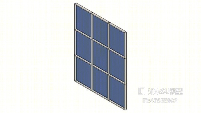 平开窗SU模型下载【ID:919253293】