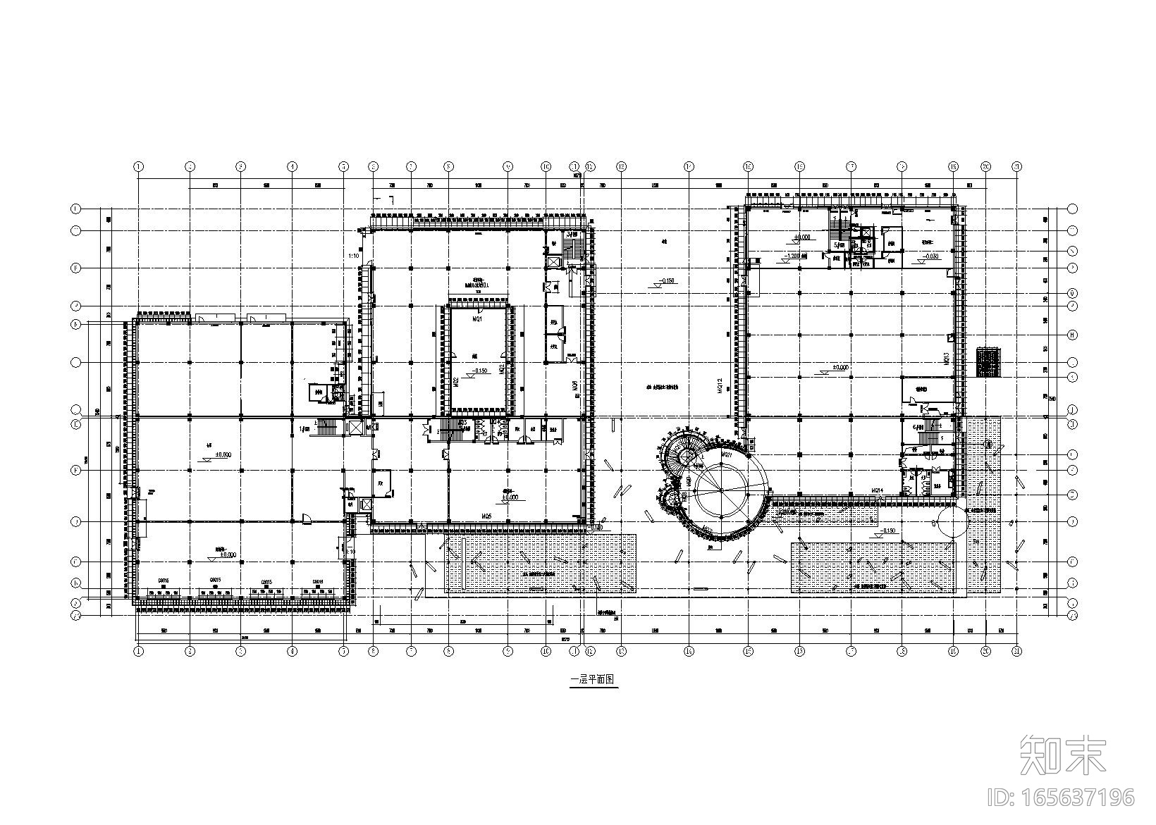 工业厂房带仓库幕墙工程施工图2015含计算书cad施工图下载【ID:165637196】