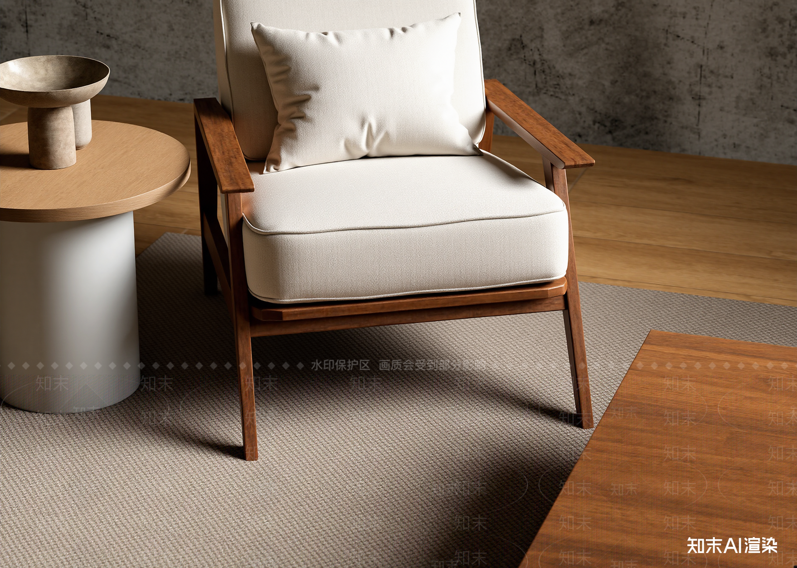 现代单人沙发3D模型下载【ID:1215013846】