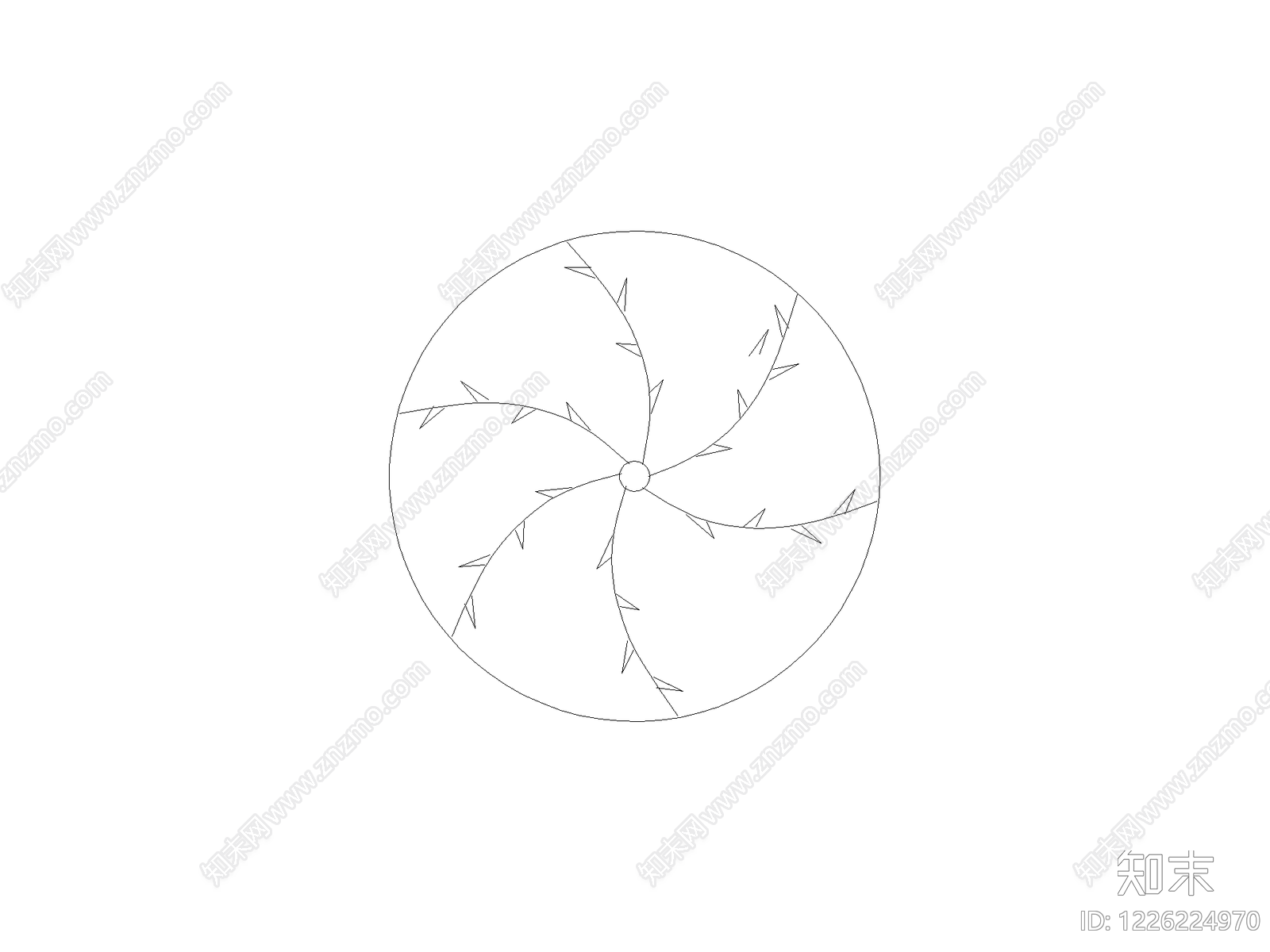 乔木种植CAD图纸