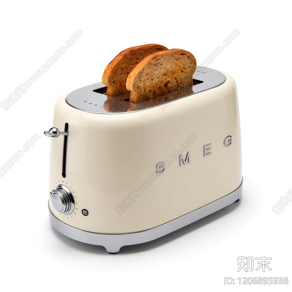 奶油色烤面包机3D模型下载【ID:1206895938】