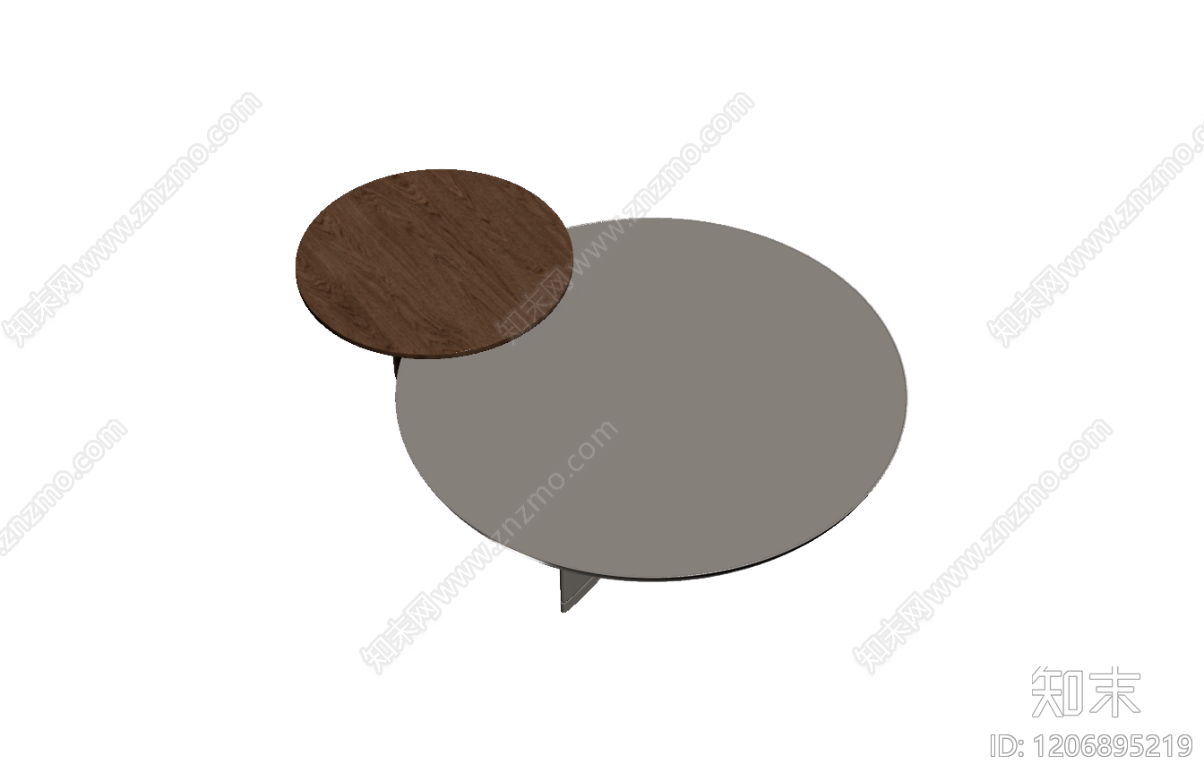 双层茶几组合体3D模型下载【ID:1206895219】