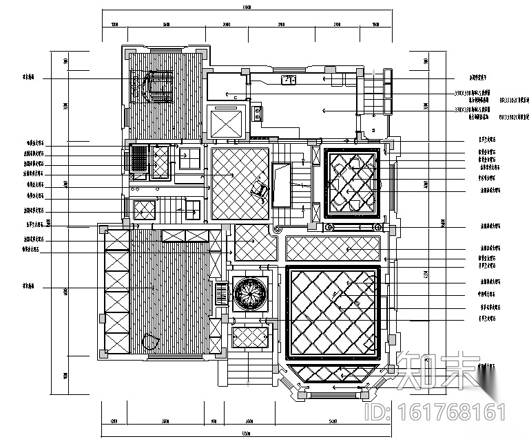 [江苏]博园岚郡别墅设计施工图（附效果图）cad施工图下载【ID:161768161】