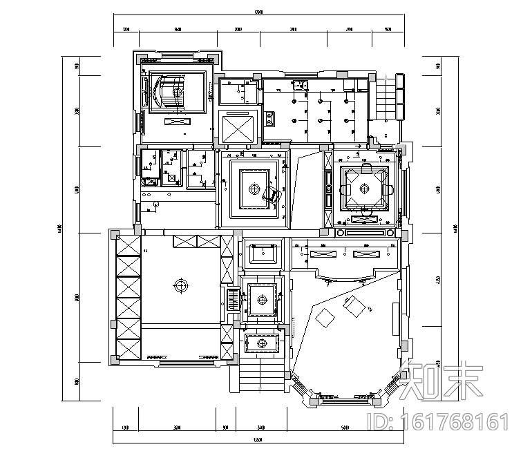 [江苏]博园岚郡别墅设计施工图（附效果图）cad施工图下载【ID:161768161】