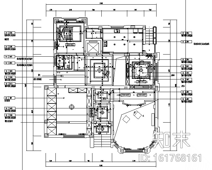 [江苏]博园岚郡别墅设计施工图（附效果图）cad施工图下载【ID:161768161】