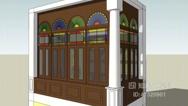冬天的阳台（3）古典奥斯曼土耳其的殖民地-埃及1879SU模型下载【ID:47320901】