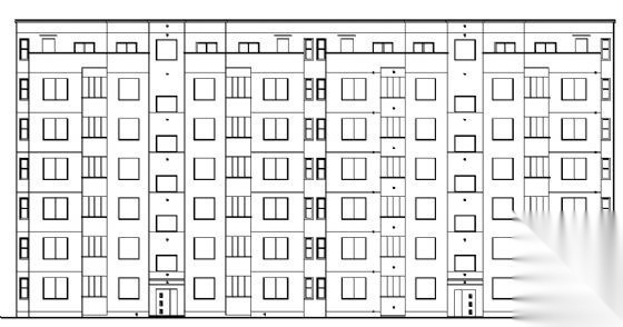 七层住宅建筑施工图cad施工图下载【ID:149557171】