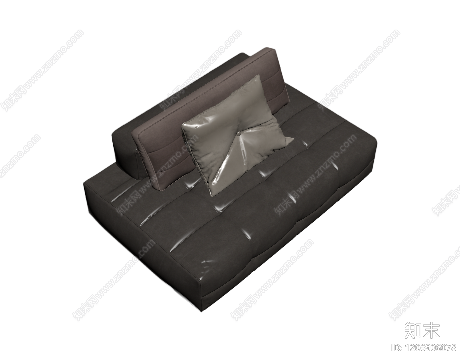 深灰模块沙发3D模型下载【ID:1206906078】