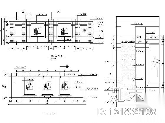 [浙江]某房地产公司办公空间装修图cad施工图下载【ID:161834108】