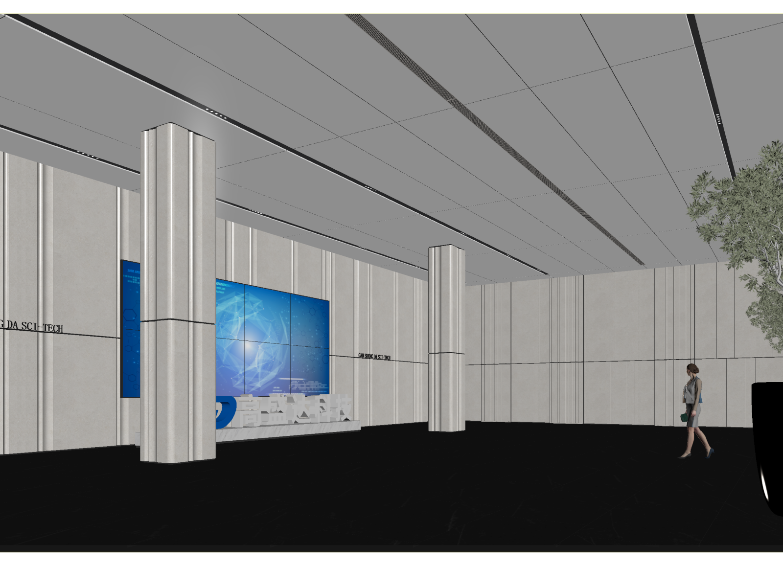 现代科技展厅3D模型下载【ID:1214594808】