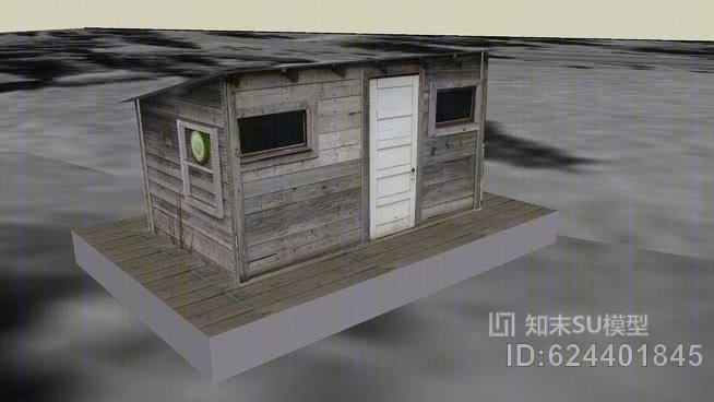 花园小屋-搞笑农场SU模型下载【ID:624401845】