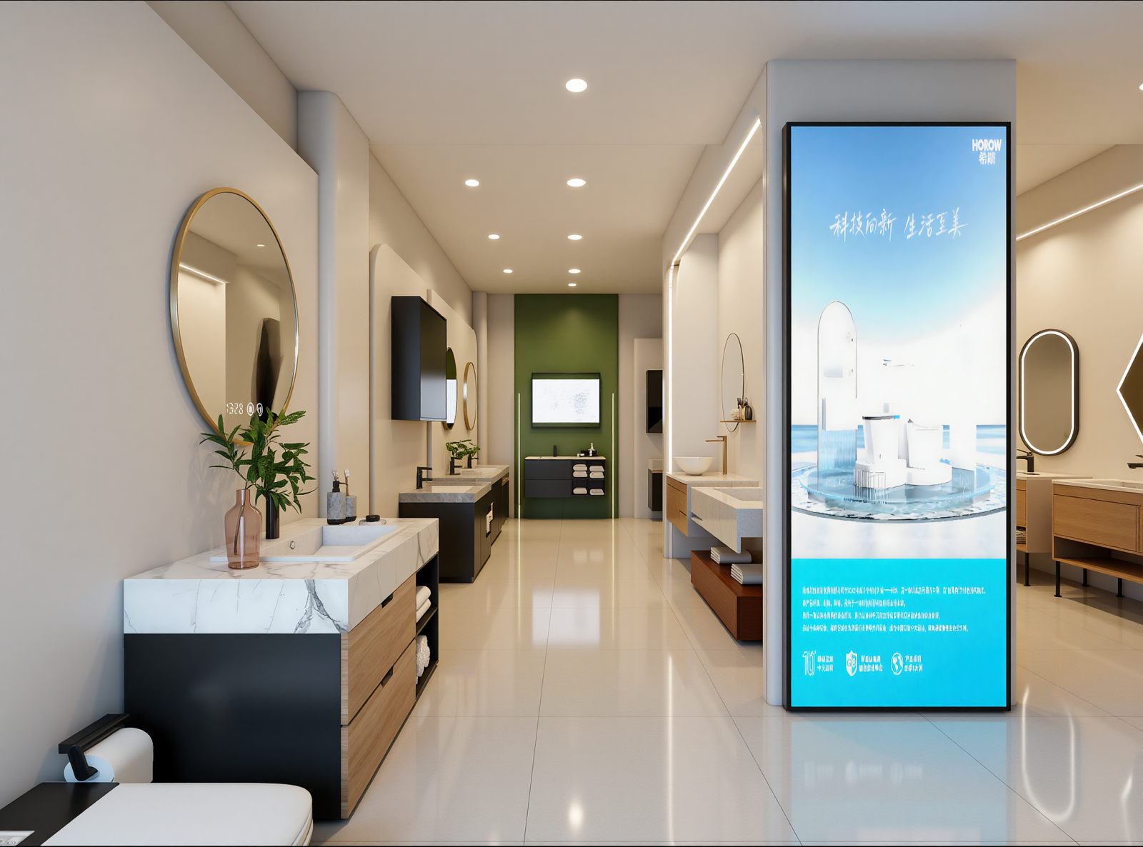 现代卫浴展厅3D模型下载【ID:1215159039】