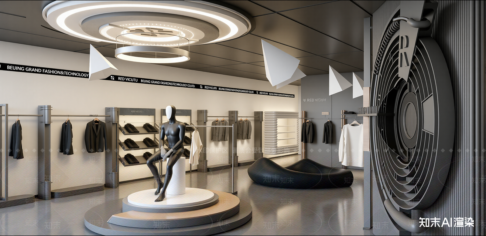现代服装店SU模型下载【ID:1216026508】