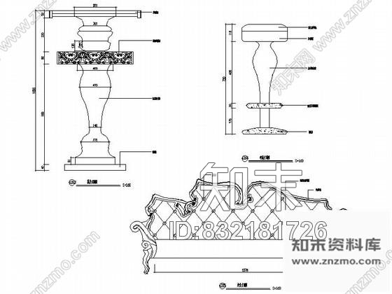 图块/节点酒吧家具吧台凳立面图施工图下载【ID:832181726】