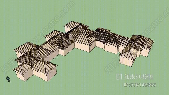 髋部屋顶2SU模型下载【ID:536146365】