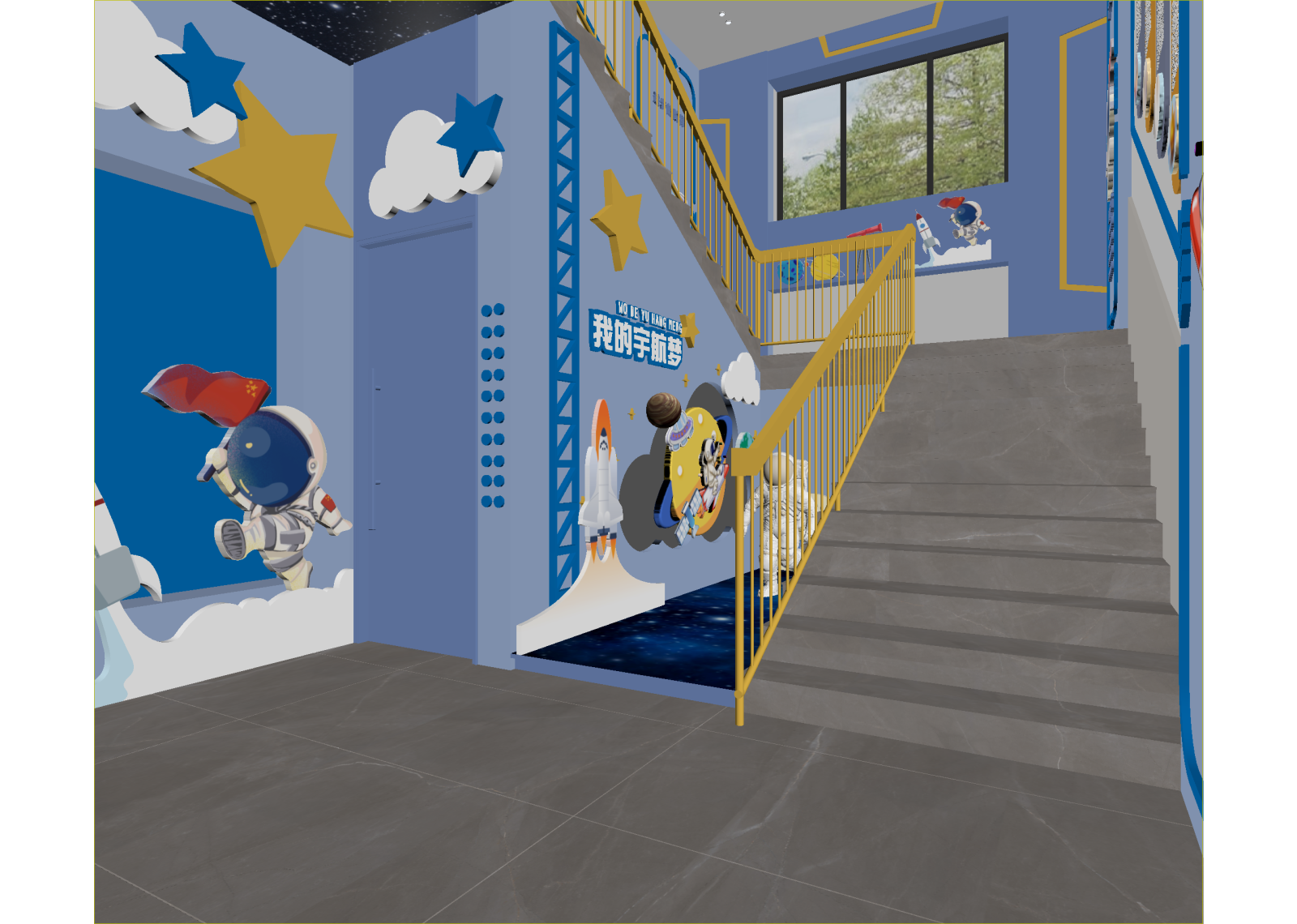 现代儿童乐园3D模型下载【ID:1214821066】