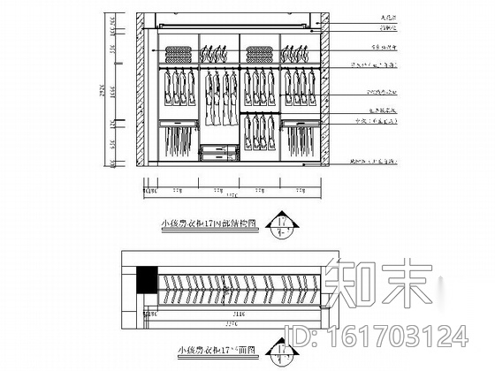 精品欧式风格三居室室内装修施工图（图纸细致完整施工图下载【ID:161703124】