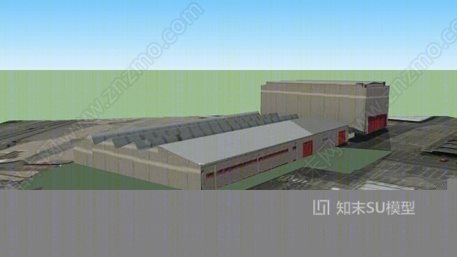 布里斯托尔菲尔顿机场飞机库SU模型下载【ID:833950050】