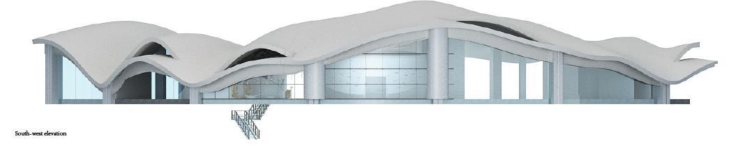 [山东]现代风格网架结构弧线形环幕影院建筑设计方案文本cad施工图下载【ID:151658143】