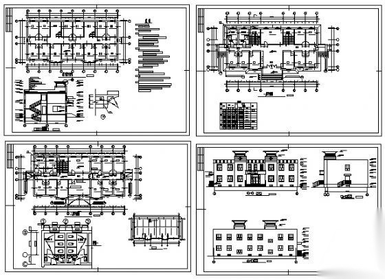 某市二层小型医院建筑施工图cad施工图下载【ID:151593180】