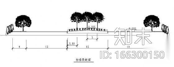 南外环道路景观施工图cad施工图下载【ID:166300150】