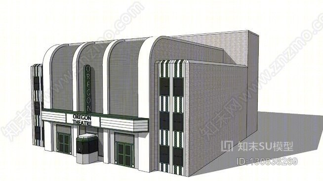 俄勒冈剧院SU模型下载【ID:130838269】