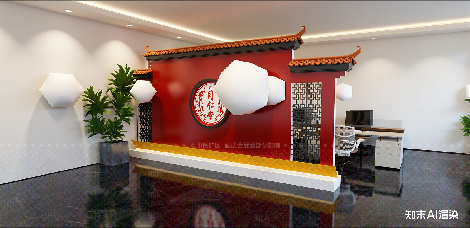 中式其他文化空间SU模型下载【ID:1215998197】