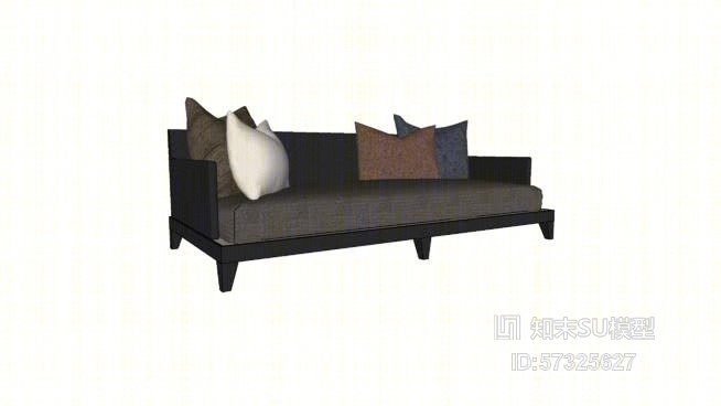 天床SU模型下载【ID:57325627】