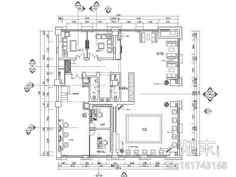 [广东]欧式风格售楼处装修图(含效果)施工图下载【ID:161743168】
