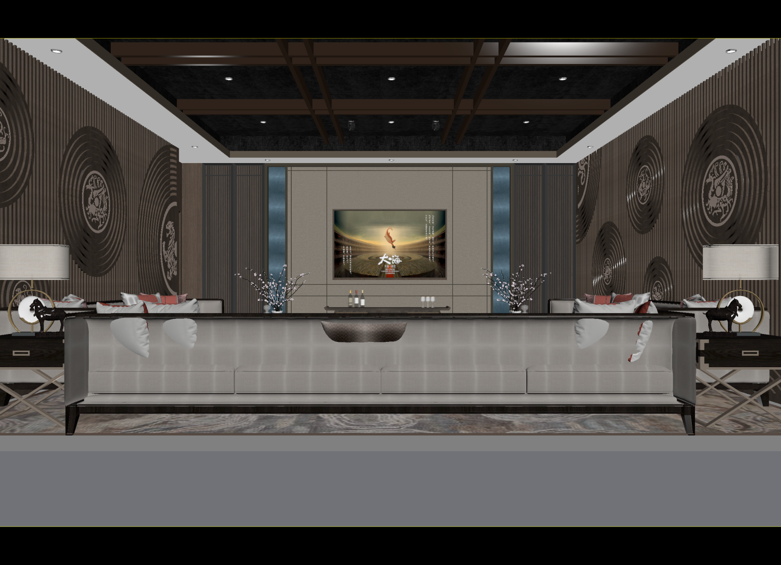 新中式家具展厅3D模型下载【ID:1214326309】
