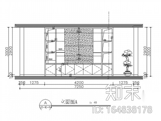 [山东]全球最大汽车改装厂商之一汽车4S店展厅装修施工图施工图下载【ID:164838178】