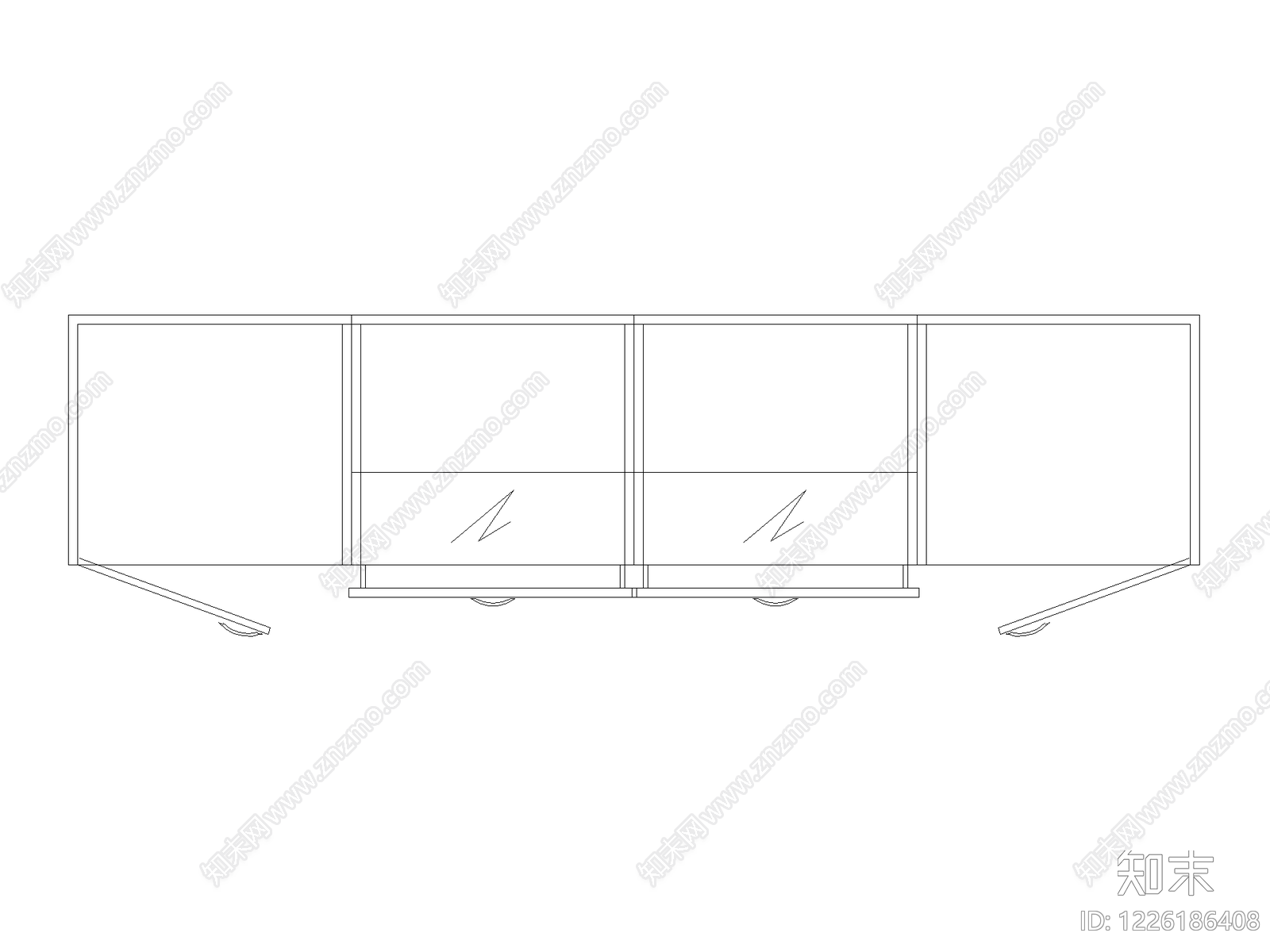 柜子cad施工图下载【ID:1226186408】