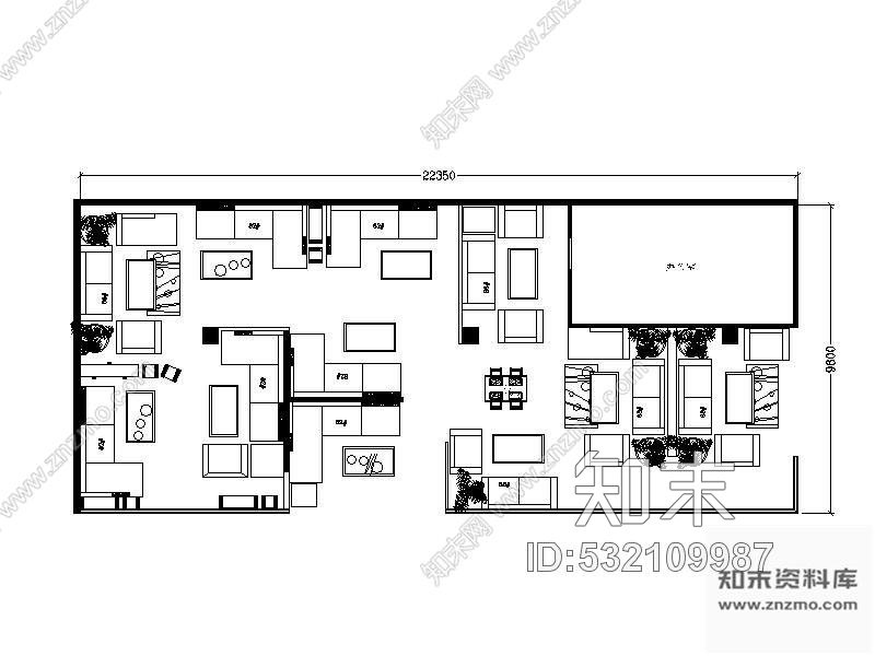 施工图深圳现代沙发展厅装修图施工图下载【ID:532109987】