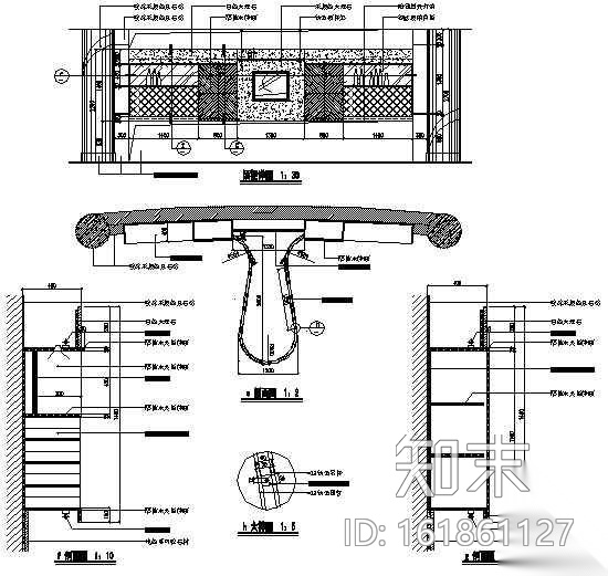 某高级会所室内装修图cad施工图下载【ID:161861127】