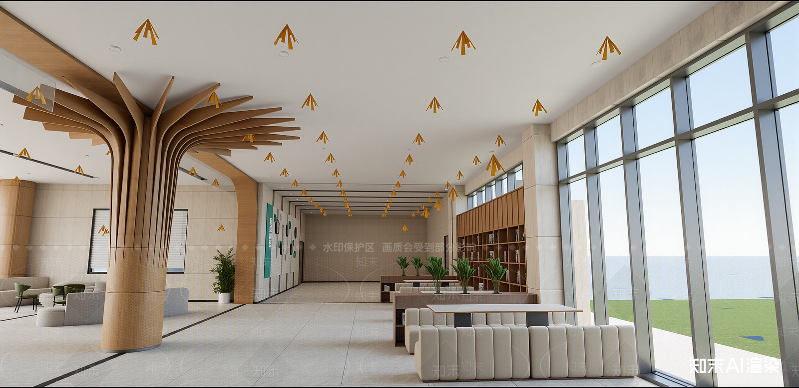 现代其他学校空间SU模型下载【ID:1215998912】
