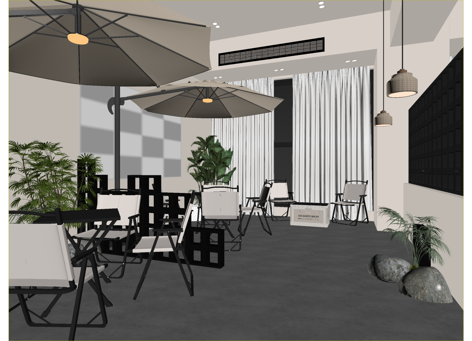 现代咖啡厅3D模型下载【ID:1214593071】