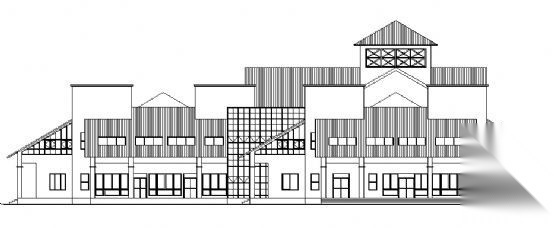 某中式风格商业建筑施工图cad施工图下载【ID:151455132】